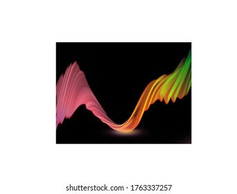 3d twisted energetic flow, vector EPS10 with transparency