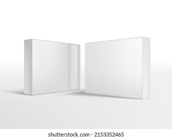 Tres Cuadros De Papel Aislados En Blanco. Vector EPS10