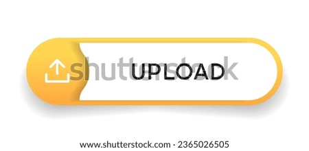 3D upload download button icon. Upload icon. Down arrow bottom side symbol. Click here button. Save cloud icon push button for UI UX, website, mobile application.