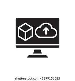 3D-Upload-Leitbild-Vektorgrafik