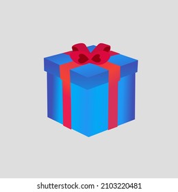 3d valentine gift box set with bow pastel ribbon isolated on white background.  3d make flying modern holiday surprise box.  Realistic vector icons for gift, birthday, wedding or banners.  valentine