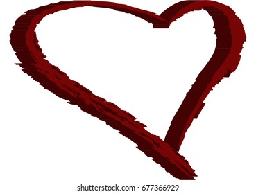 3D Valentine Heart Logo