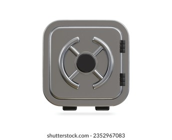 3d vault icon vector illustration