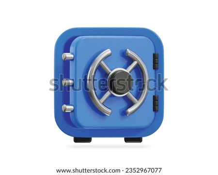 3d vault icon vector illustration