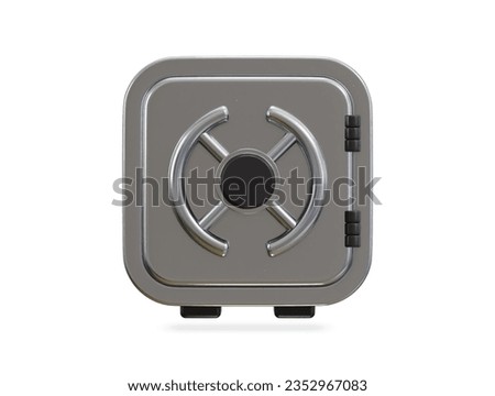 3d vault icon vector illustration