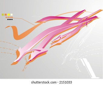 3d vector abstract background