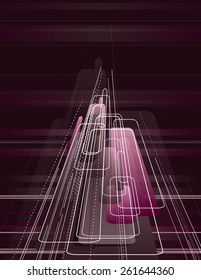 3D Vector Abstract Background.