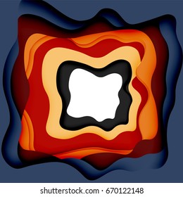 3d vector abstract background with cut shapes, business presentation, flyer template