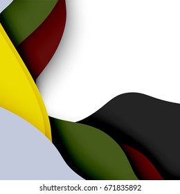 3d vector abstract background with cut shapes, business presentation, flyer template