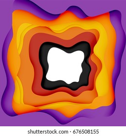 3d vector abstract background with cut shapes, business presentation, flyer template