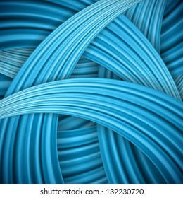 3D Vector abstract blue background.