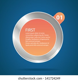 3D Vector abstract  circles infographics.