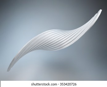 3d vector abstract object, smooth shape
