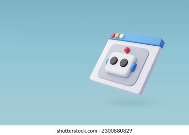 3d Vector Ai program, User Interface scenes for UI,UX application, Technology and engineering concept. Eps 10 Vector.