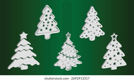 Aplicações vetoriais 3D dos símbolos de ano novo