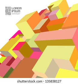 3d vector background.