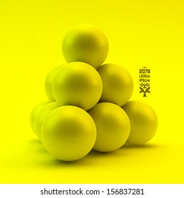 3d vector background. Vector illustration. 