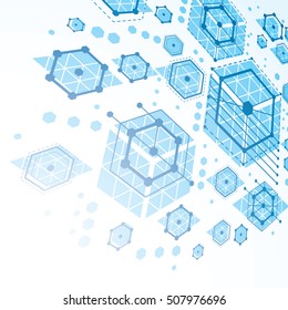 3d vector Bauhaus abstract monochrome background