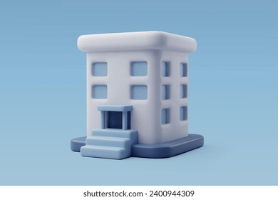 3d Vector Business building, Office and Business concept. Eps 10 Vector.