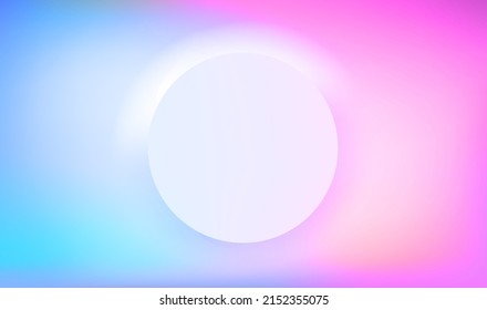 3d vector button. Illustration with holographic effect