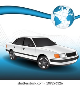 3D Vector Car. Clip-art