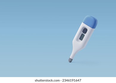 3d Vector Celsius electronic Medical thermometer, Healthcare and medical concept. Eps 10 Vector.