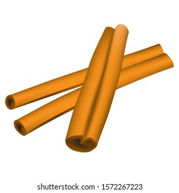3d vector of cinnamon sticks -vector eps10