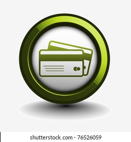 3d vector credit cards icon design element.