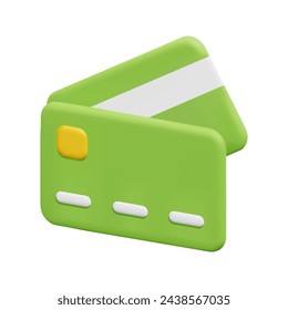 Icono de tarjeta de débito vectorial 3d. Aislado sobre fondo blanco. Concepto 3d de banca, negocios y finanzas. Dibujos animados estilo minimalista. Ilustración de renderizado de vector de icono de banca en línea 3d.