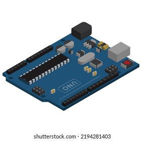 3d vector design of Arduino uno 