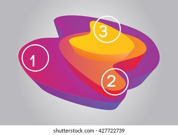 3d vector design elements, art for web and print design appealing for info graphic design.