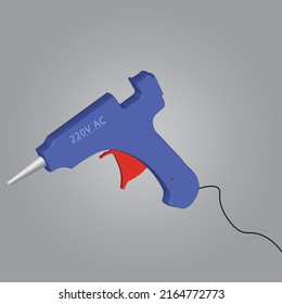 3.º diseño vectorial de la pistola de pegamento