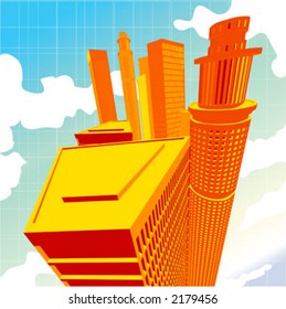 3D Vector Digital architectural elements