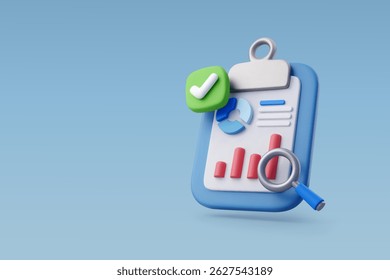 Document d'Image vectorielle 3d avec avis de recherche graphique finance, Finance et concept d'entreprise. Image vectorielle Eps10.