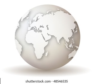 3D Vector Earth Globe