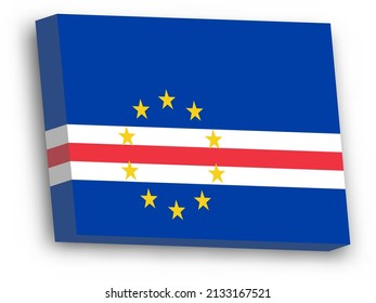 3D vector flag of Cape Verde