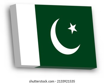 3D vector flag of Pakistan