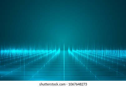 3d vector floor of transparent square tiles.