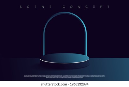 3d vector geometrical abstract podium floor product place for advertising design, website, presentation, wallpaper, celebration commercial etc. EPS 10
