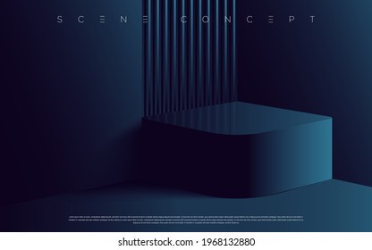 3d vector geometrical abstract podium floor product place for advertising design, website, presentation, wallpaper, celebration commercial etc. EPS 10
