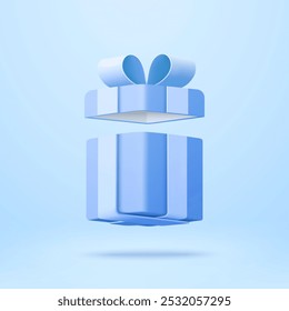 3d vector Gift box, Christmas and new year concept, Sale concept, Birthday gift concept