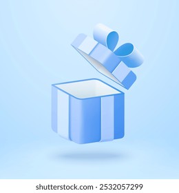 3d vector Gift box, Christmas and new year concept, Sale concept, Birthday gift concept