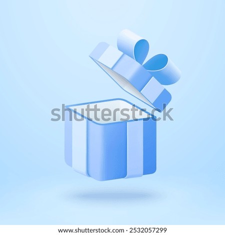 3d vector Gift box, Christmas and new year concept, Sale concept, Birthday gift concept
