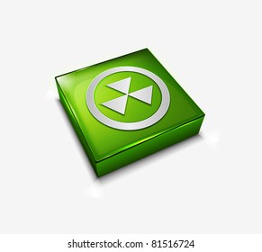 3d vector glossy bio hazard web icon design element.