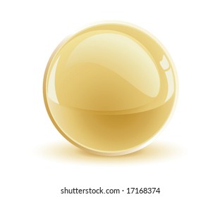 3d Vector Gold Sphere