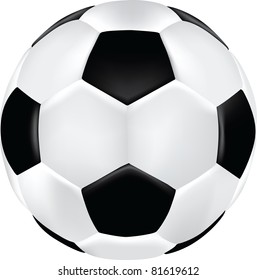 3d vector gradient mesh football on white background