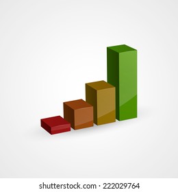 3d vector graphic. Isolated on white background, eps 10.