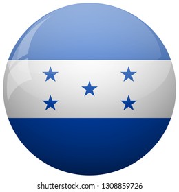 3d vector graphics. Honduras flag isolated on white background.