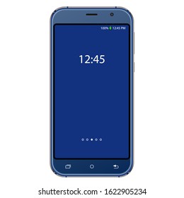 3d vector graphics. Modern telephone isolated on a white background.