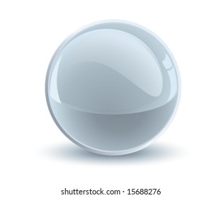 3d vector gray sphere